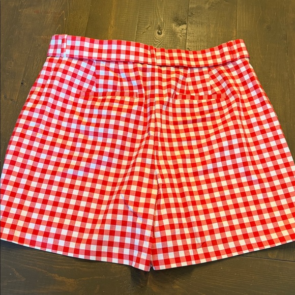 NWOT Lane Bryant Red Gingham Shorts & Belt - Picture 4 of 8